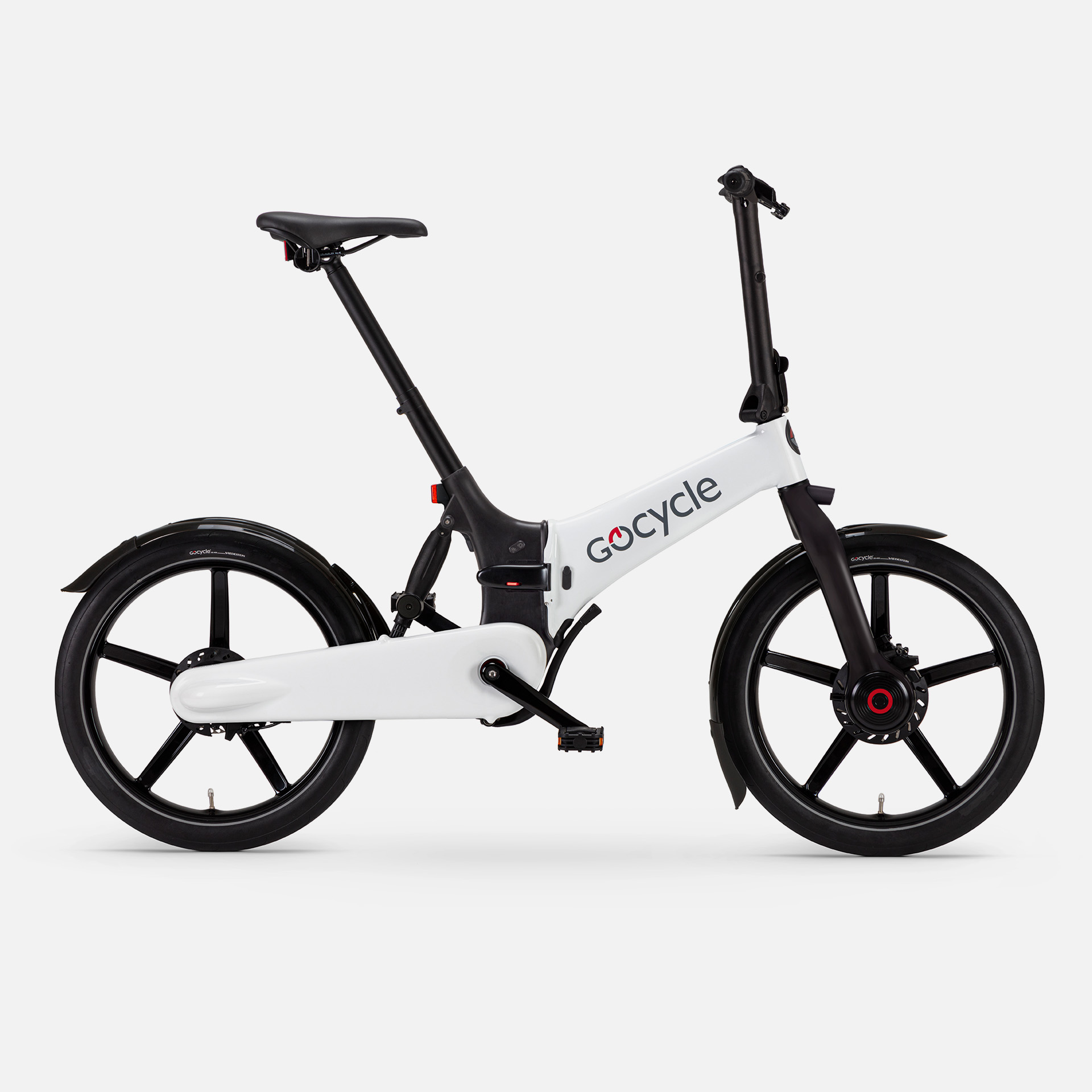 Gocycle G4 white MK3_Webstore Gocycle G4 white side view