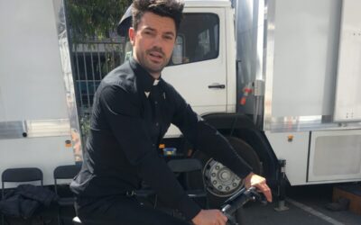 Actor Dominic Cooper Spotted Riding Gocycle GX in London